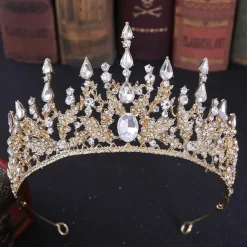 Crystal Queen Crowns and Tiaras with Comb Headband for Women and Girls Princess Crowns Hair Accessories for Wedding Birthday Halloween Costume Cosplay