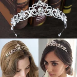 Crystal Queen Crowns and Tiaras with Comb Headband for Women and Girls Princess Crowns Hair Accessories for Wedding Birthday Halloween Costume Cosplay