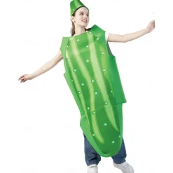 Cucumber Halloween Cosplay Costume Funny Costumes Carnival Costume Cosplay Adults' Men's Women's Carnival Masquerade Mardi Gras Performance Party Halloween Easy Halloween Costumes Dress Up