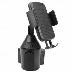 Cup Holder Phone Mount Buckle Type Rotatable Clamp Clip Phone Holder for Car Car Truck Compatible with All Mobile Phone Phone Accessory