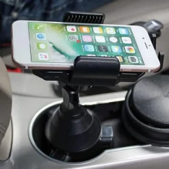 Cup Holder Phone Mount Buckle Type Rotatable Clamp Clip Phone Holder for Car Car Truck Compatible with All Mobile Phone Phone Accessory