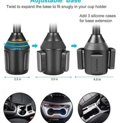 Cup Holder Phone Mount Buckle Type Rotatable Clamp Clip Phone Holder for Car Car Truck Compatible with All Mobile Phone Phone Accessory