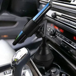 Cup Holder Phone Mount Buckle Type Rotatable Clamp Clip Phone Holder for Car Car Truck Compatible with All Mobile Phone Phone Accessory