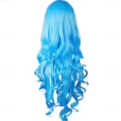 Curly Cosplay Wig Long Hair Heat Resistant Spiral Costume Wigs Anime Fashion Wavy Curly Cosplay Daily Party Red 32 80cm Halloween Wigs