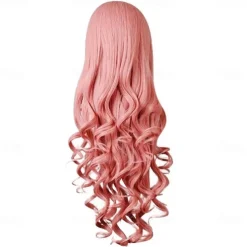 Curly Cosplay Wig Long Hair Heat Resistant Spiral Costume Wigs Anime Fashion Wavy Curly Cosplay Daily Party Red 32 80cm Halloween Wigs