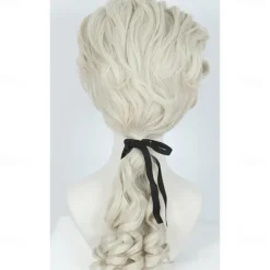 Curly Wig Light Blonde Carnival Cosplay Costume Wig For Party Halloween Wigs