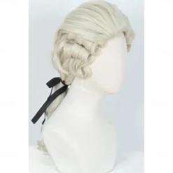 Curly Wig Light Blonde Carnival Cosplay Costume Wig For Party Halloween Wigs
