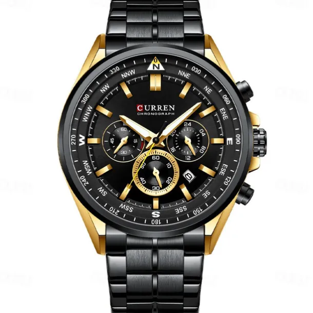CURREN Man WristWatch Waterproof Chronograph Date Men Watch Military Top Brand Luxury Stainless Steel Sport Male Clock Gift 8399
