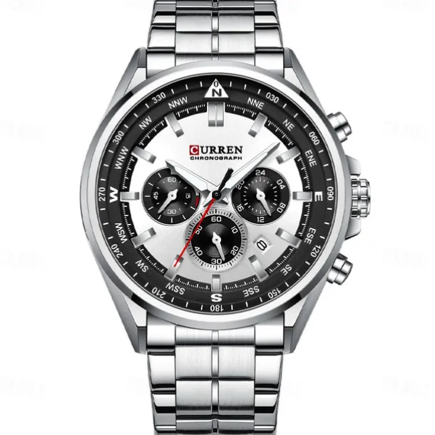 CURREN Man WristWatch Waterproof Chronograph Date Men Watch Military Top Brand Luxury Stainless Steel Sport Male Clock Gift 8399