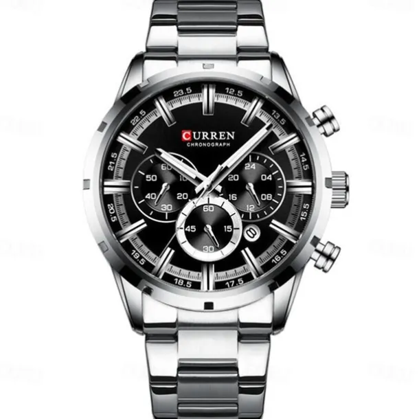 CURREN Men Watch Top Brand Luxury Sports Quartz Mens Watches Full Steel Waterproof Chronograph Wristwatch Men Relogio Masculino