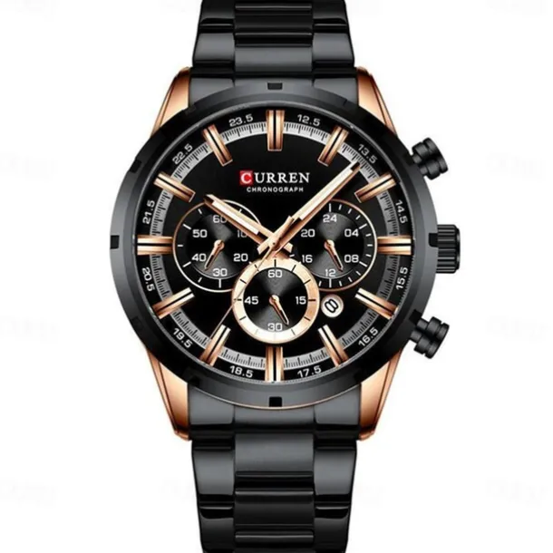 CURREN Men Watch Top Brand Luxury Sports Quartz Mens Watches Full Steel Waterproof Chronograph Wristwatch Men Relogio Masculino