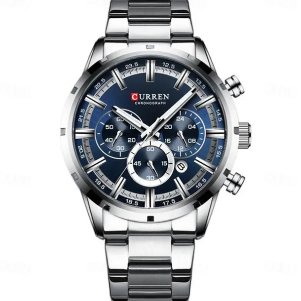 CURREN Men Watch Top Brand Luxury Sports Quartz Mens Watches Full Steel Waterproof Chronograph Wristwatch Men Relogio Masculino