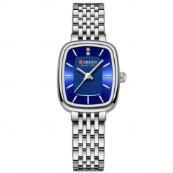 CURREN Women Quartz Watch Creative Minimalist Fashion Casual Waterproof Decoration Stainless Steel Watch