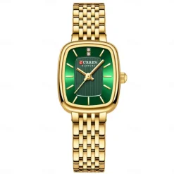 CURREN Women Quartz Watch Creative Minimalist Fashion Casual Waterproof Decoration Stainless Steel Watch