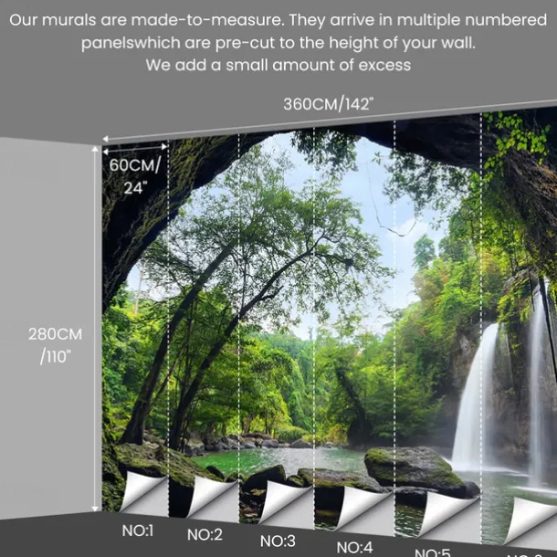 Custom Wallpaper Personalized Peel and Stick Make your Own Mural 3D Livingroom Bedroom Kitchen Bathroom 110"x142"(280x360cm)