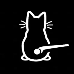 Cute Kitten Cat Car Windshield Wiper Art Sticker Decor Lovely Animal Cat Mural Art Decal for Car Rear Wiper