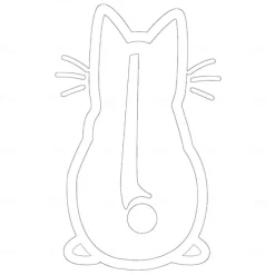 Cute Kitten Cat Car Windshield Wiper Art Sticker Decor Lovely Animal Cat Mural Art Decal for Car Rear Wiper