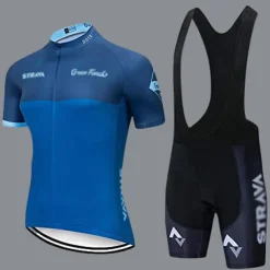 cycling jersey strava cycling jersey short sleeve set maillot ciclismo uniformes quick-dry bike clothing mtb jersey (color : c4, size : l)