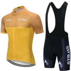 cycling jersey strava cycling jersey short sleeve set maillot ciclismo uniformes quick-dry bike clothing mtb jersey (color : c4, size : l)