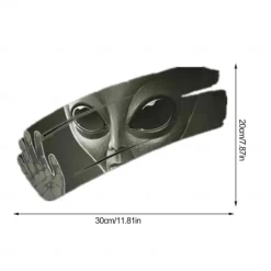 3D Alien Cracked Car Sticker Cool Self-Adhesive PVC Vinyl Auto Racing Decal For Covering Scratches & Pull Flowers11.8 X 7.87 in