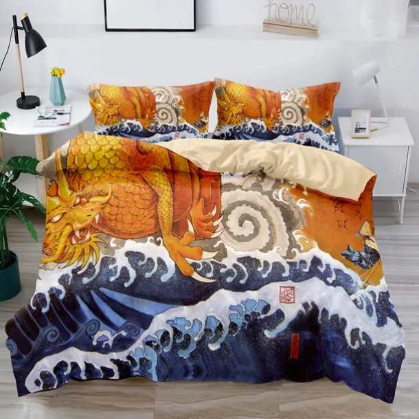 3D Bedding Dragon print Print Duvet Cover Bedding Sets Comforter Cover with 1 print Print Duvet Cover or Coverlet,2 Pillowcases for Double/Queen/King