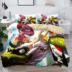 3D Bedding Dragon print Print Duvet Cover Bedding Sets Comforter Cover with 1 print Print Duvet Cover or Coverlet,2 Pillowcases for Double/Queen/King