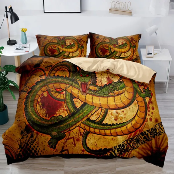 3D Bedding Dragon print Print Duvet Cover Bedding Sets Comforter Cover with 1 print Print Duvet Cover or Coverlet,2 Pillowcases for Double/Queen/King