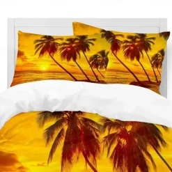 3D Bedding Summer Beach Ocean Marine Life print Print Duvet Cover Bedding Sets Comforter Cover with 1 print Print Duvet Cover or Coverlet，2 Pillowcases for Double/Queen/King