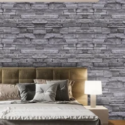 3D Brick Wallpaper Stone Self-Adhesive Peel and Stick Removable Contact Paper Refurbish Apartment Dorm Shop Strange Wall Brick Sticker For Bathroom Decor 17.7''x39.37''