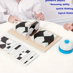 3D Difficult Block Game Show Your IQ To The Fullest Putt These Geometric Objects Together To Form A Whole According To The Card's Requirements Holiday Gift halloween christmas gift
