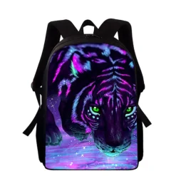 3D Fire Tiger Backpack for Boys and Teens – Large Capacity Animal Print School Bag for Middle and High School, Lightweight and Durable Bookbag for Daily Use