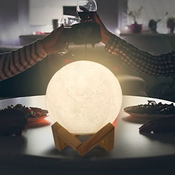 3D Moon Lamp 16 Colors Change Galaxy Moon LED Night Light USB Remote&Touch Control Gifts for Girls Boys Kids Women Birthday