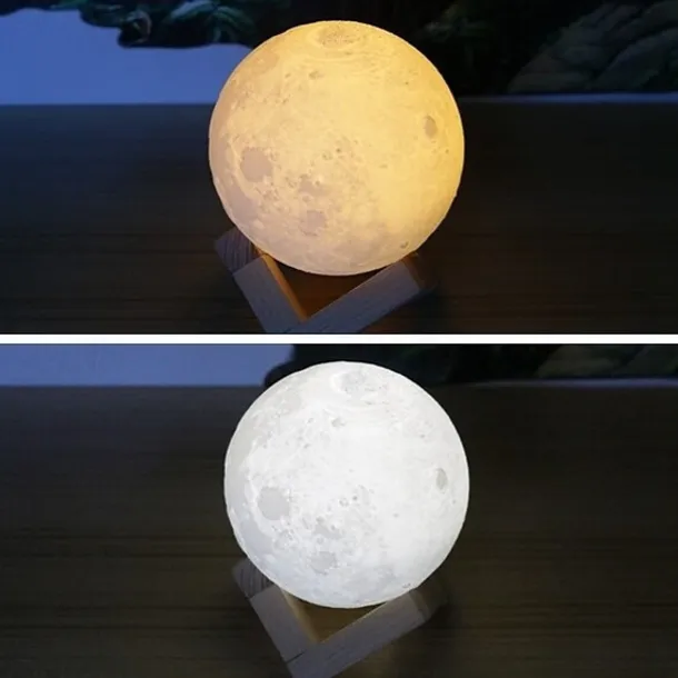 3D Moon Lamp 16 Colors Change Galaxy Moon LED Night Light USB Remote&Touch Control Gifts for Girls Boys Kids Women Birthday