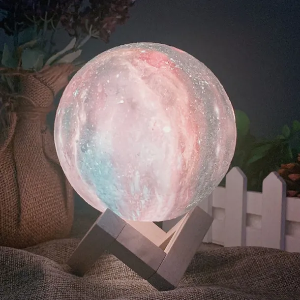 3D Moon Lamp 16 Colors Change Galaxy Moon LED Night Light USB Remote&Touch Control Gifts for Girls Boys Kids Women Birthday
