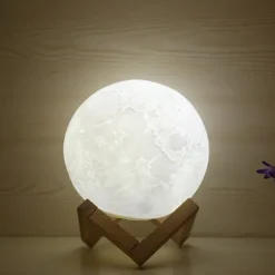 3D Moon Lamp 16 Colors Change Galaxy Moon LED Night Light USB Remote&Touch Control Gifts for Girls Boys Kids Women Birthday