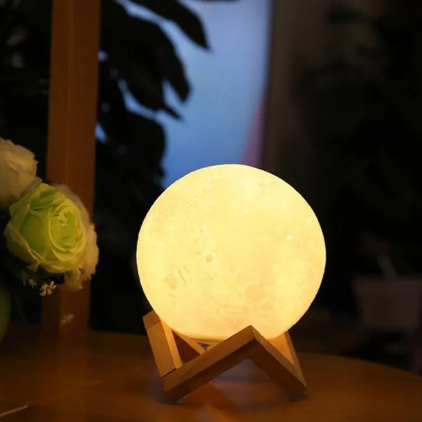 3D Moon Lamp 16 Colors Change Galaxy Moon LED Night Light USB Remote&Touch Control Gifts for Girls Boys Kids Women Birthday