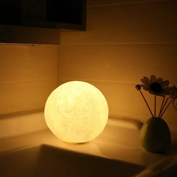3D Moon Lamp 16 Colors Change Galaxy Moon LED Night Light USB Remote&Touch Control Gifts for Girls Boys Kids Women Birthday
