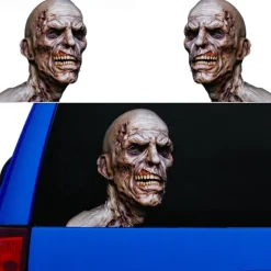 3D Stickers Zombie Vinyl Death Decal Car Stickers Halloween Stickers Pack Zombie Laptop Decorations