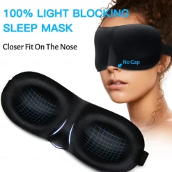 3D Upgraded Sleep Mask for Men and Women - Provides Total Darkness, Breathable, Ideal for Students, Relieves Fatigue, Blackout Eye Mask