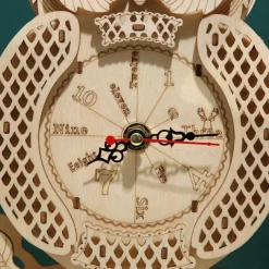 3D Wooden Puzzle For Adults Owl Clock Model Kit Desk Clock Home Decor Unique Gift For Kids On Birthday/Festival Day
