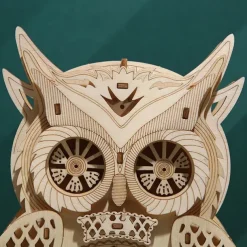 3D Wooden Puzzle For Adults Owl Clock Model Kit Desk Clock Home Decor Unique Gift For Kids On Birthday/Festival Day