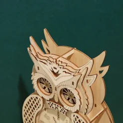 3D Wooden Puzzle For Adults Owl Clock Model Kit Desk Clock Home Decor Unique Gift For Kids On Birthday/Festival Day