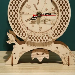 3D Wooden Puzzle For Adults Owl Clock Model Kit Desk Clock Home Decor Unique Gift For Kids On Birthday/Festival Day