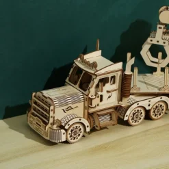 3D Wooden Puzzles DIY Model Truck Crane Puzzle Toy Gift for Adults and Teens Festival/Birthday Gift