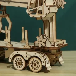 3D Wooden Puzzles DIY Model Truck Crane Puzzle Toy Gift for Adults and Teens Festival/Birthday Gift