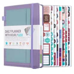 Daily Planner Notebook Productivity Planner Weekly & Monthly Planner Appointment Book To-Do List & Notebook A5 Size 1 PCS