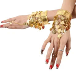Dance Accessories 1 Bracelet Coin Tassel Women's Training Performance Sequined Metal / Christmas Decorations / Halloween Decorations