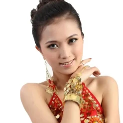 Dance Accessories 1 Bracelet Coin Tassel Women's Training Performance Sequined Metal / Christmas Decorations / Halloween Decorations