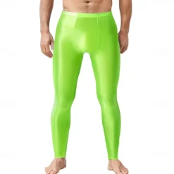 Dance Costumes Activewear Pole dance Pants Pure Color Men's Performance Training High Nylon