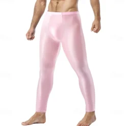 Dance Costumes Activewear Pole dance Pants Pure Color Men's Performance Training High Nylon